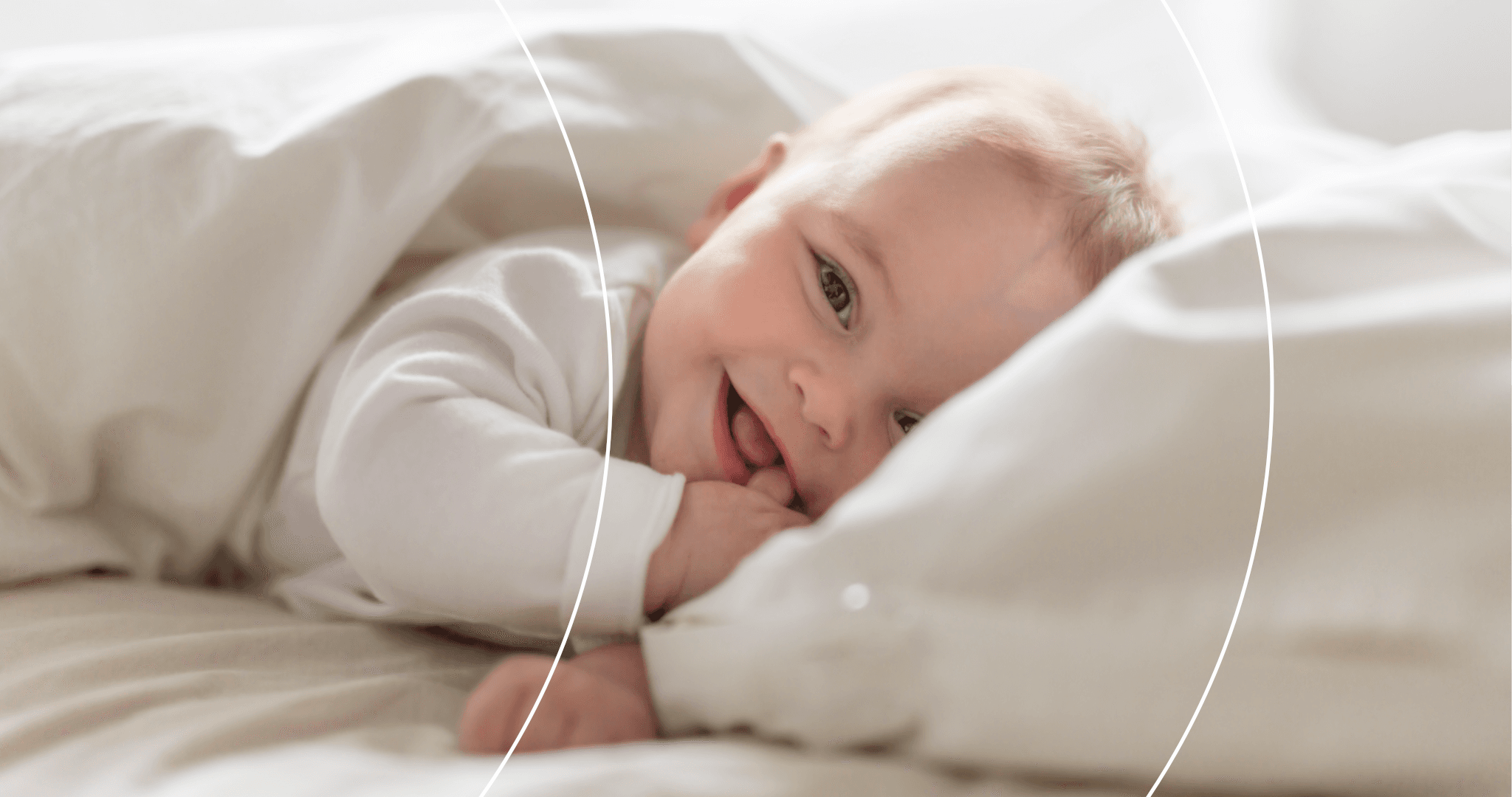 vrolijke wakkere baby